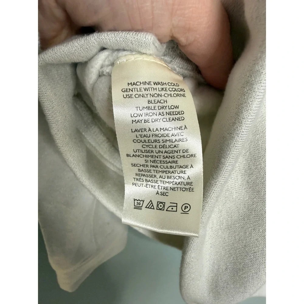 NWT Anthropologie Daily Practice grey glitter hoodie‎